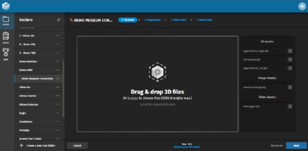 Gestion des assets 3D