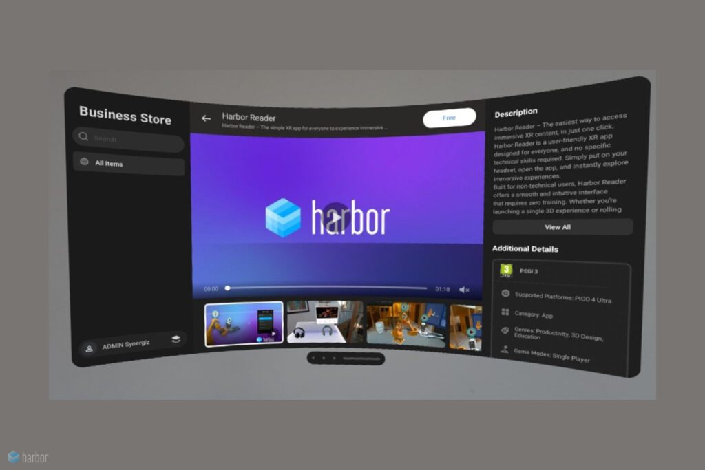 Pico Harbor XR Synergiz Mixed Reality